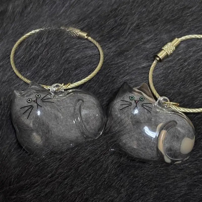 Scoopa Keepsake™ | Cat Fur Memorial Keychain Charm