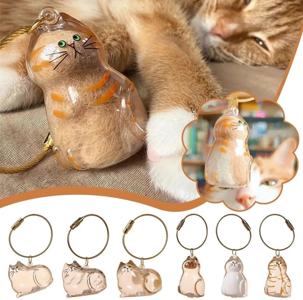 Scoopa Keepsake™ | Cat Fur Memorial Keychain Charm