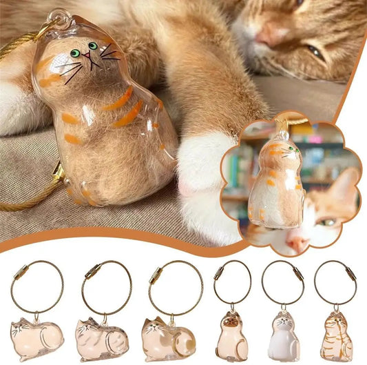 Scoopa Keepsake™ | Cat Fur Memorial Keychain Charm